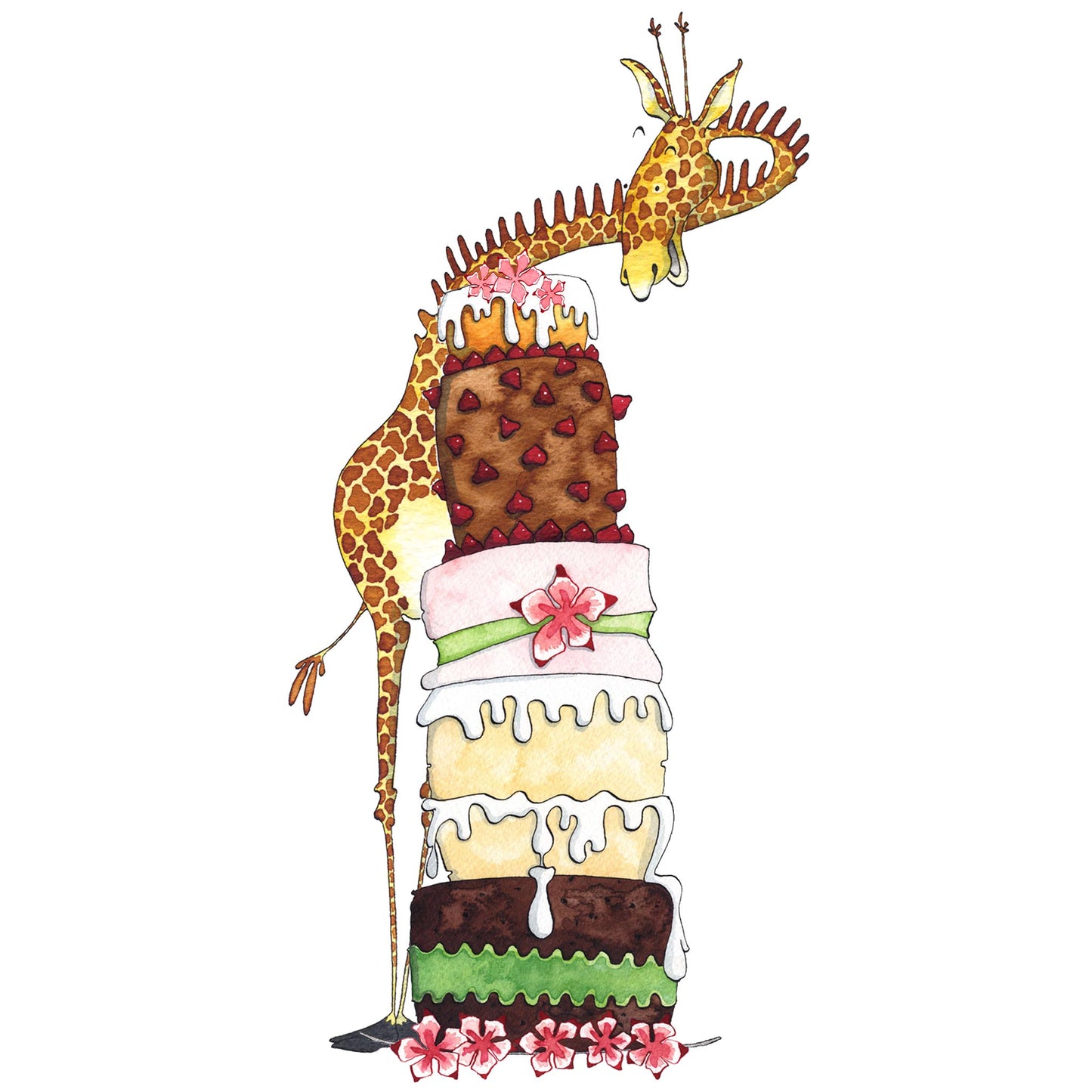 Giraffe Birthday Cake