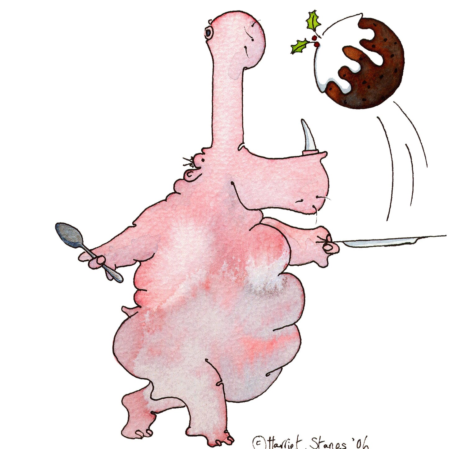 Chocolate Eating Hippo