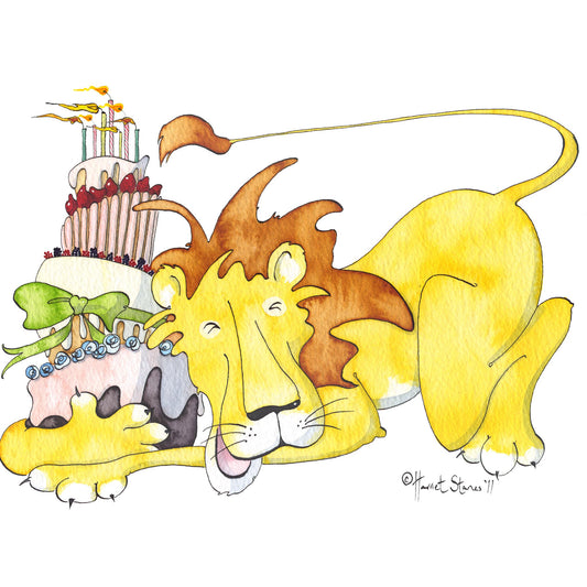 Lion Loves Birthday Cake