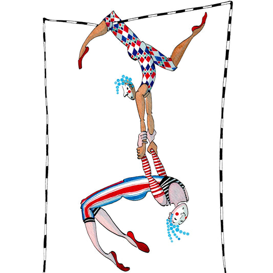Circus Somersault acrobats